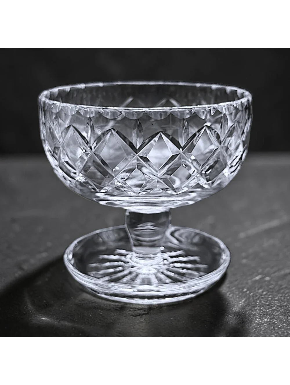 Set of 4 Vintage Royal Brierley Elizabeth Crystal Sherbet Dessert Cups